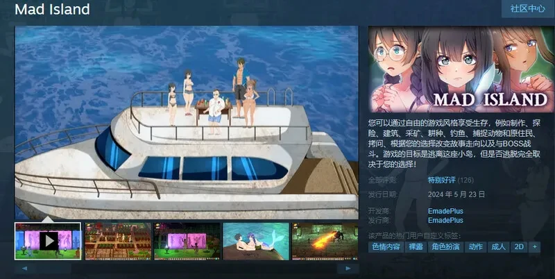 图片[5]-电脑版【神作ACT+SLG生存/全动态】疯狂岛Mad Islandv0.44.6+DLC 步-大壮社区